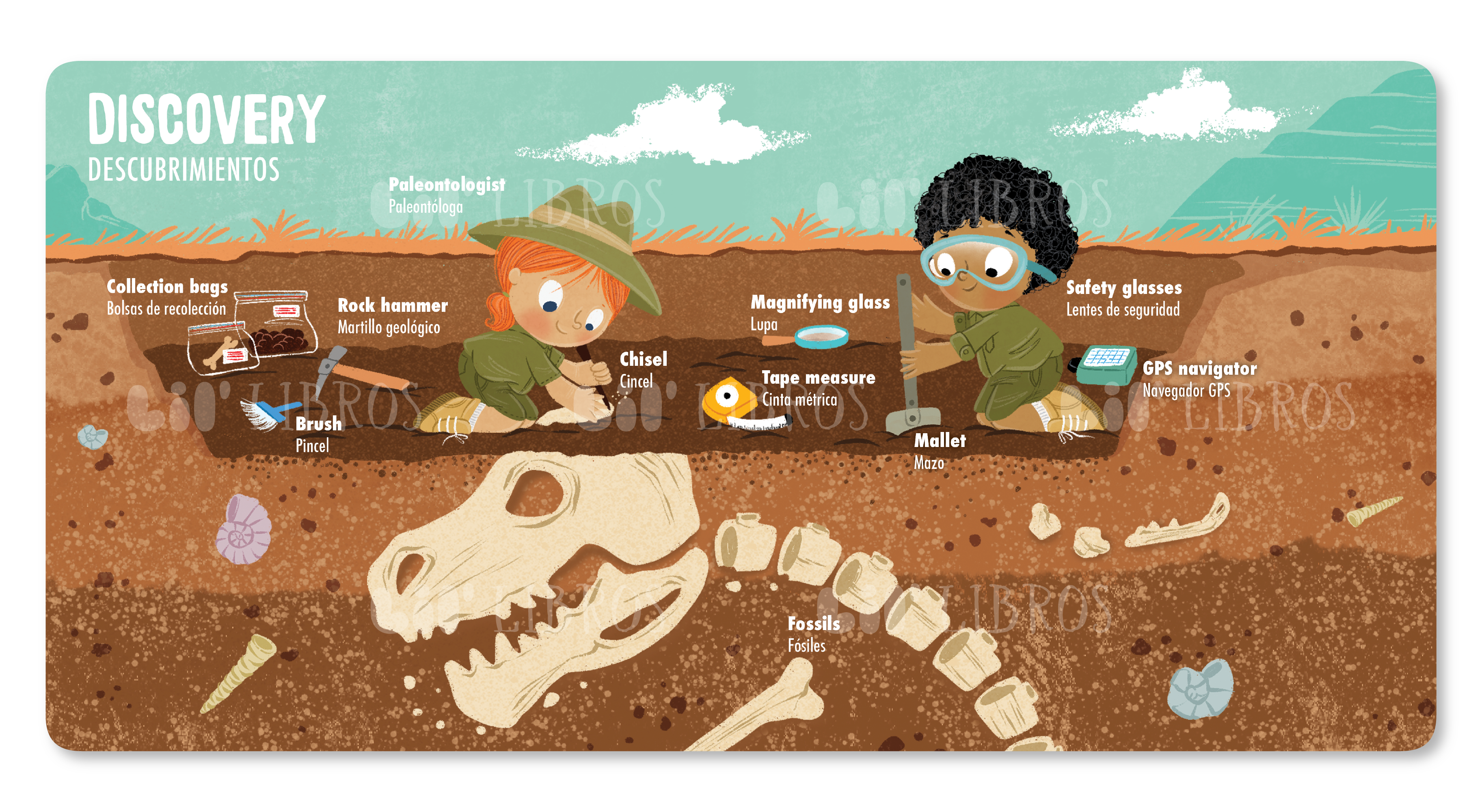 My First 100 Dino Words in English and Spanish (Bilingual English and Spanish)