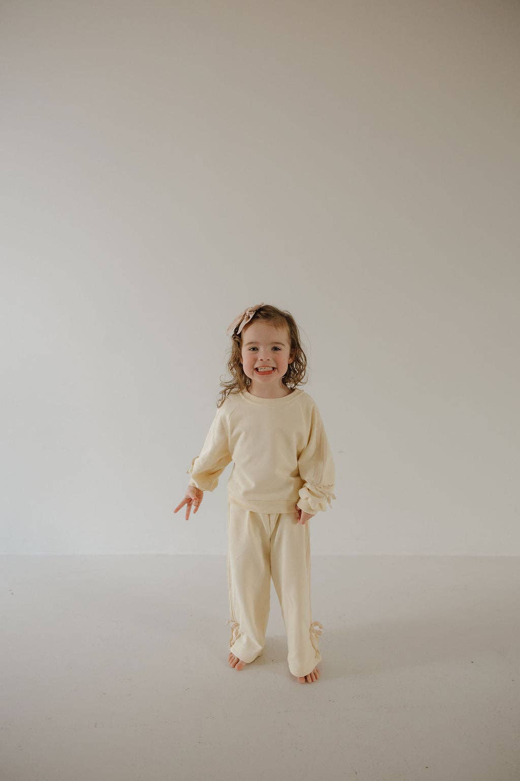 Child's Sweat Set | Buttercream Bows