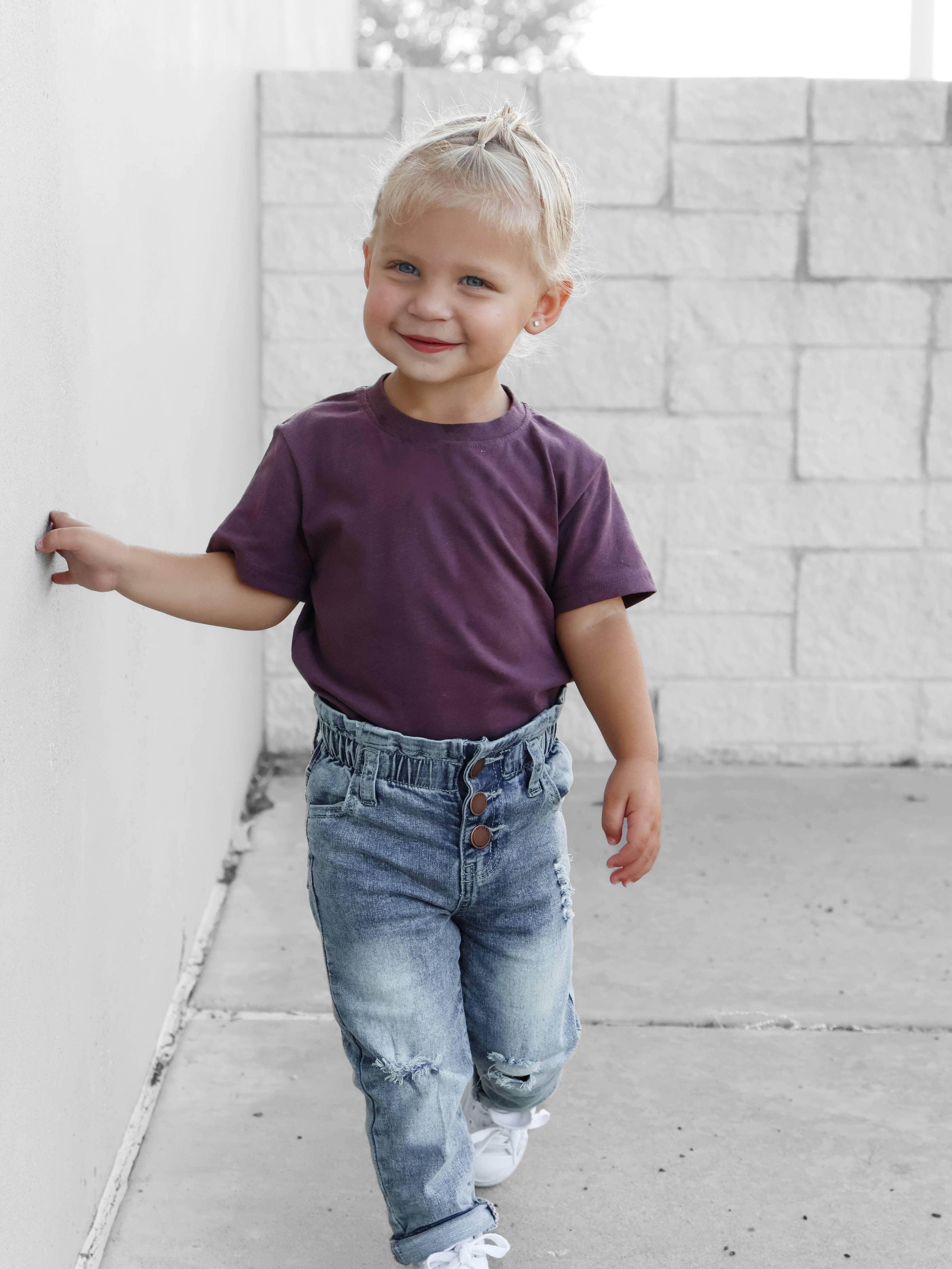 Paperbag Waist Denim - Light Wash