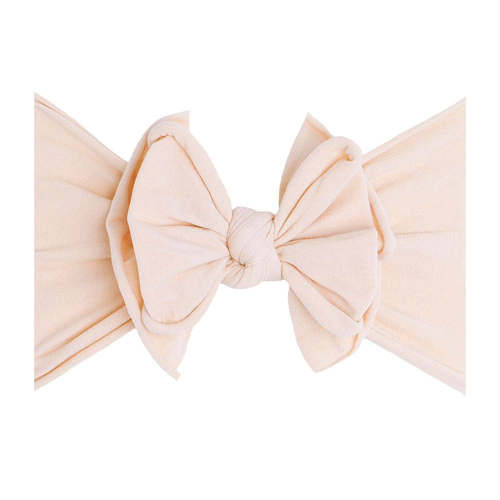 Baby Bling® FAB-BOW-LOUS® soft nylon bow headband: Pink