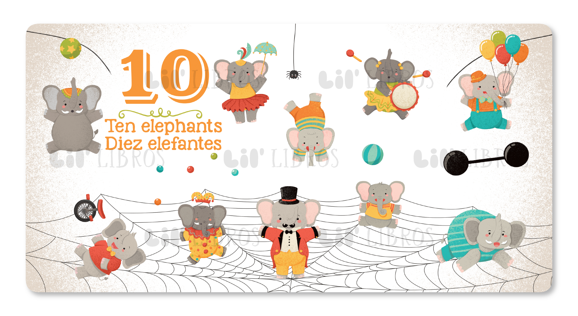 Elefante: Numbers / Números (Bilingual: English and Spanish)