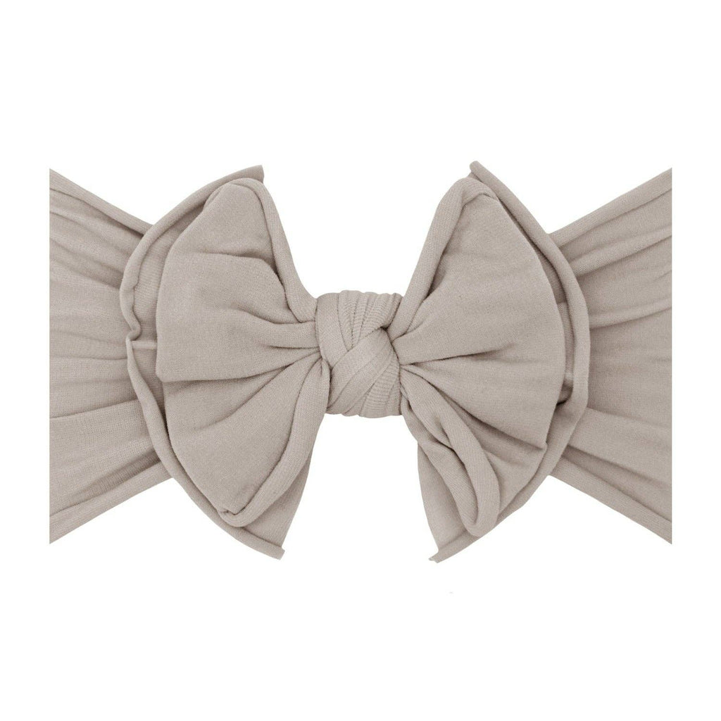 Baby Bling® FAB-BOW-LOUS® soft nylon bow headband: Ivory