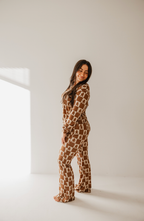 Women's Bamboo Pajama | Gingerbread Checkerboard