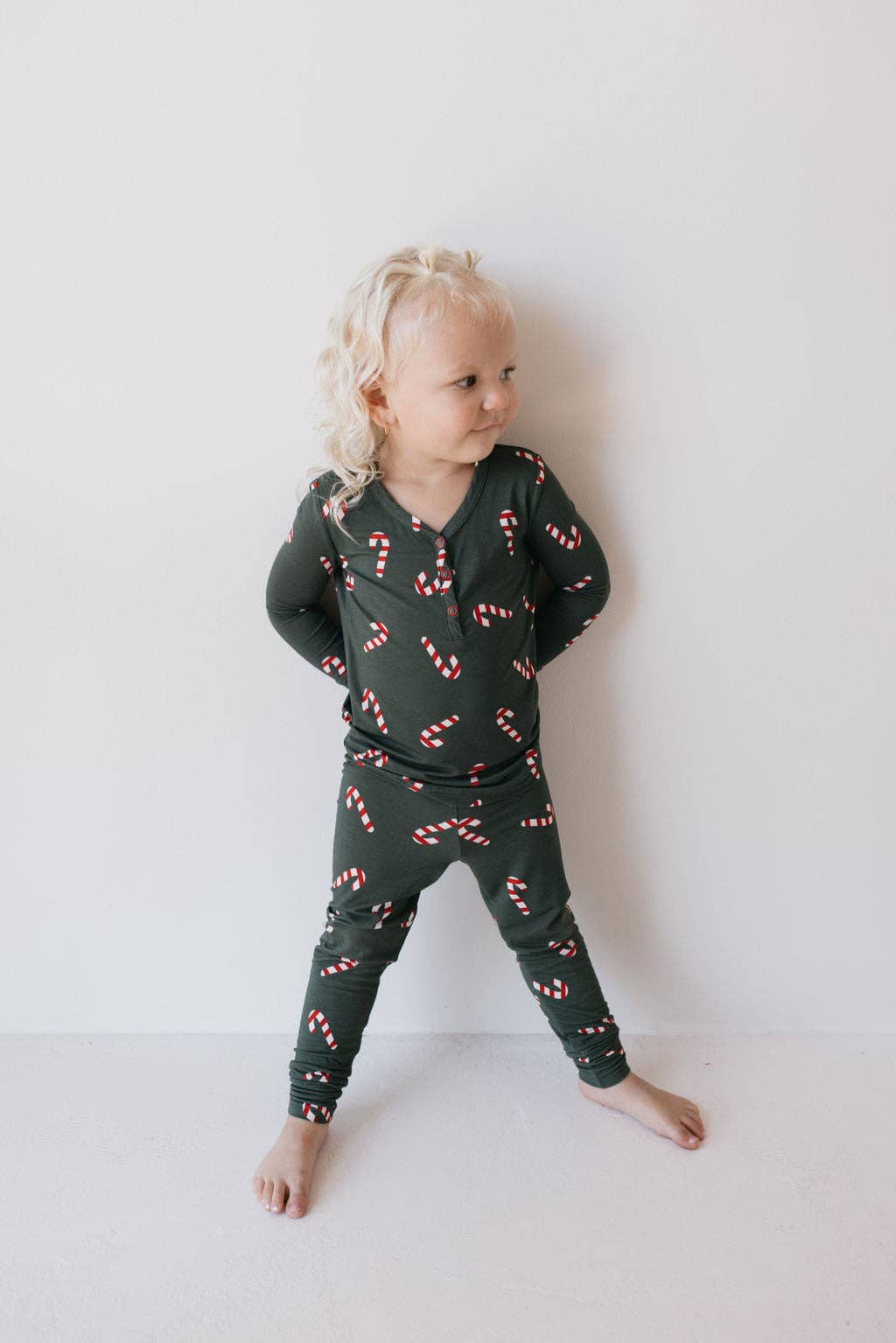 Bamboo Two Piece Pajamas | Candy Cane Lane