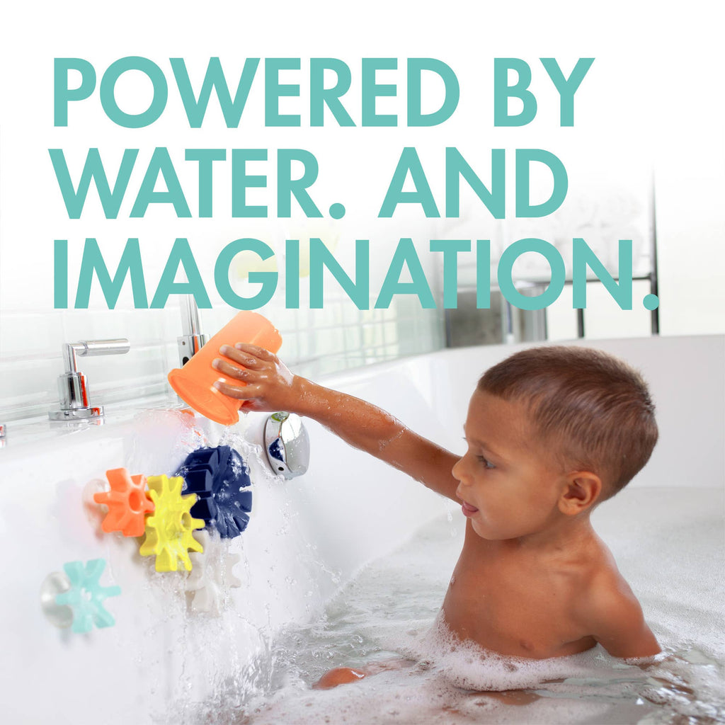 TOMY Boon Cogs Baby Bath Toys - Navy / Yellow