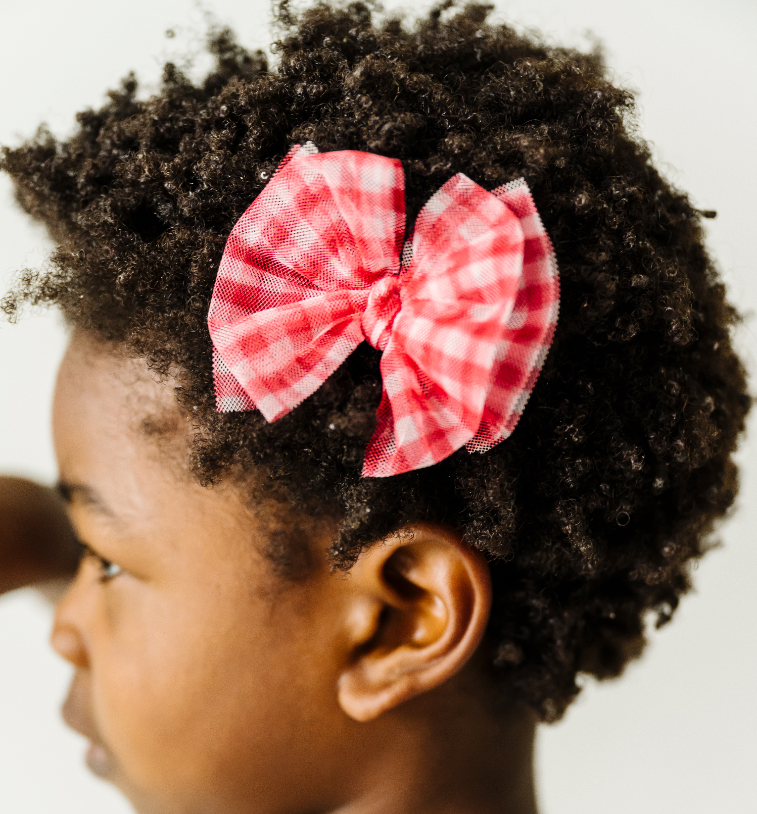 Baby Bling® 2-Pack Tulle Baby FAB® hair bow clips: Pleated Blush