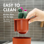 TOMY Boon Cacti Bottle Cleaning Brush Set - Dark Green