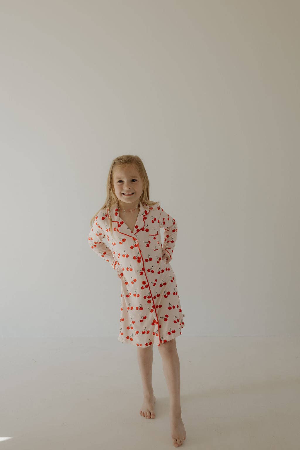 Toddler Bamboo Sleeping Dress | Cherry
