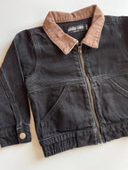 Toddler Black Vintage -Wash Denim Jacket