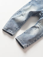 Paperbag Waist Denim - Light Wash