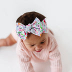Baby Bling® Printed Knot soft nylon headband: Winnie