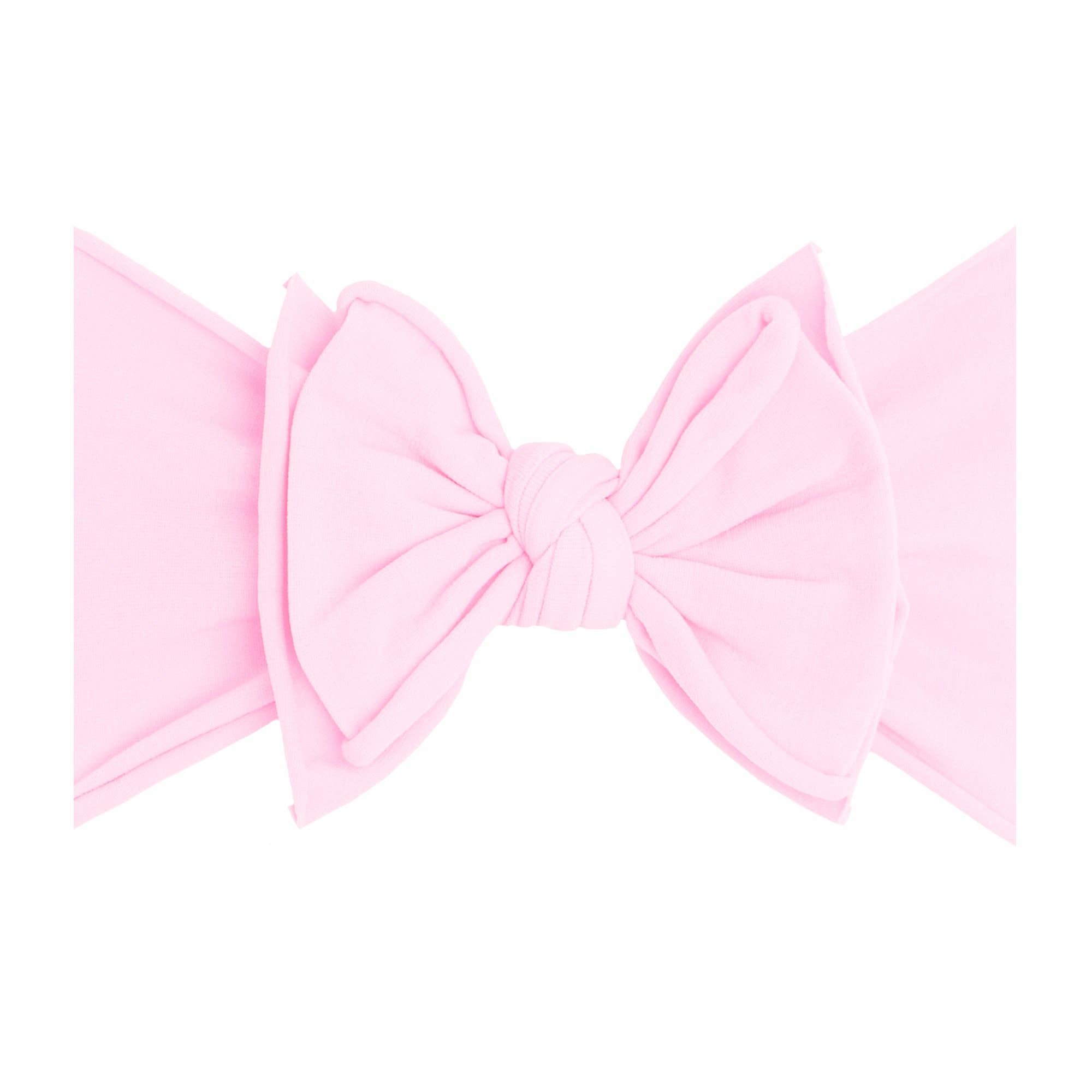 Baby Bling® FAB-BOW-LOUS® soft nylon bow headband: Ivory
