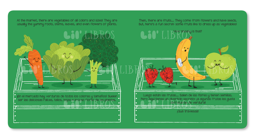 Vegetables That Are Fruits (Bilingual English and Spanish)