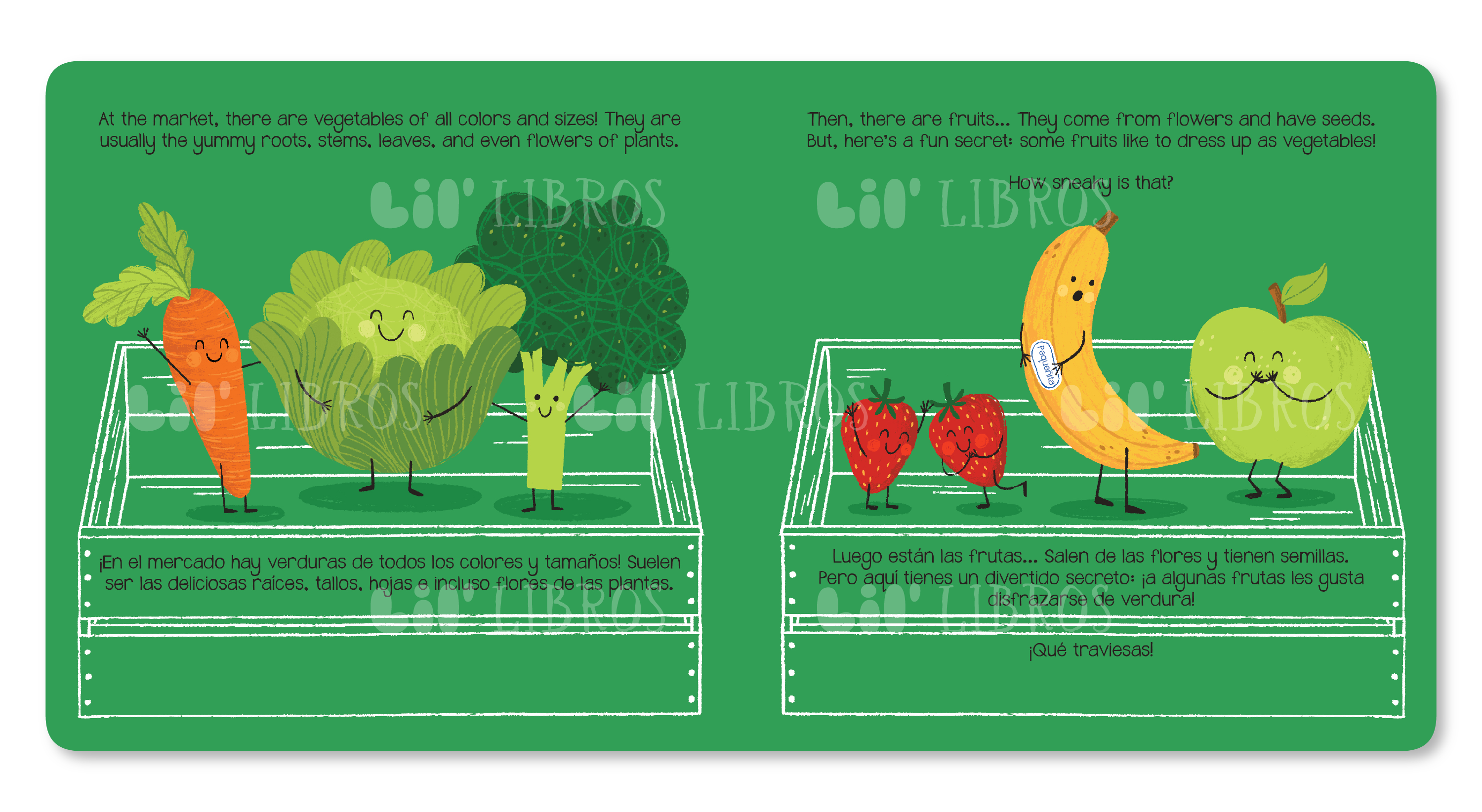 Vegetables That Are Fruits (Bilingual English and Spanish)