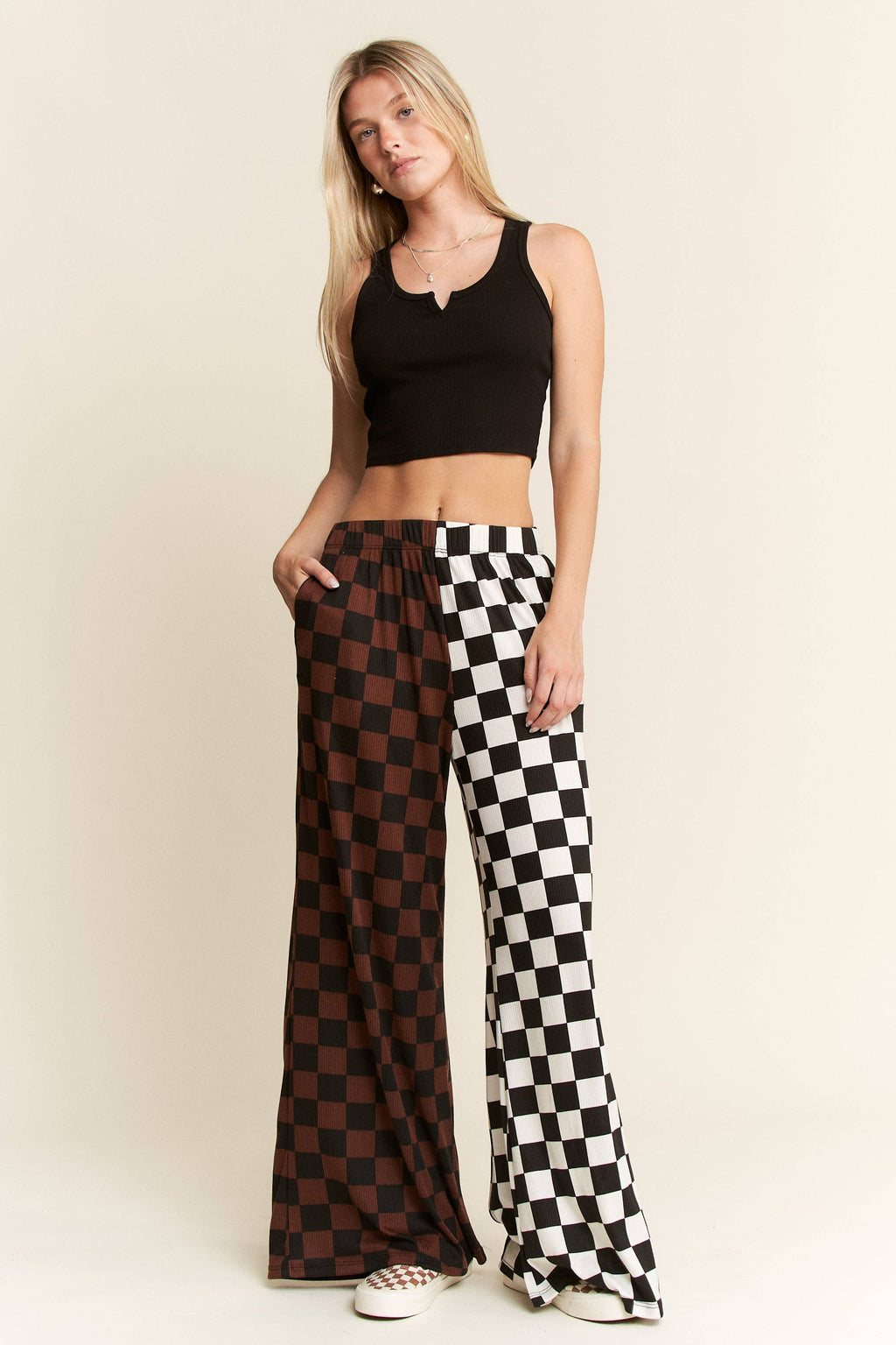 SPLIT DECISION CHECKERED PANTS