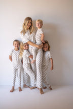 Bamboo Two Piece Lounge Set : Checkered