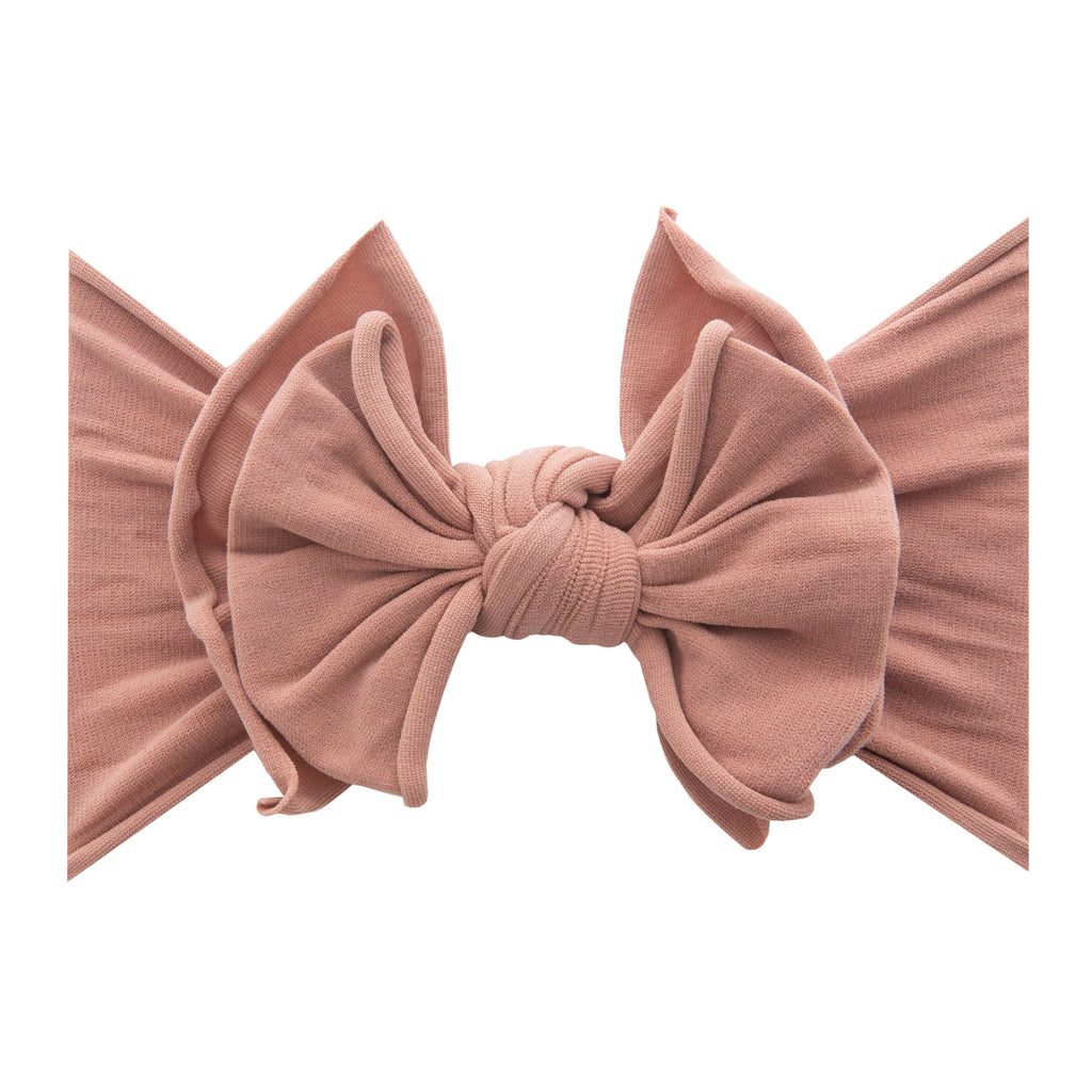 Baby Bling® FAB-BOW-LOUS® soft nylon bow headband: Ivory