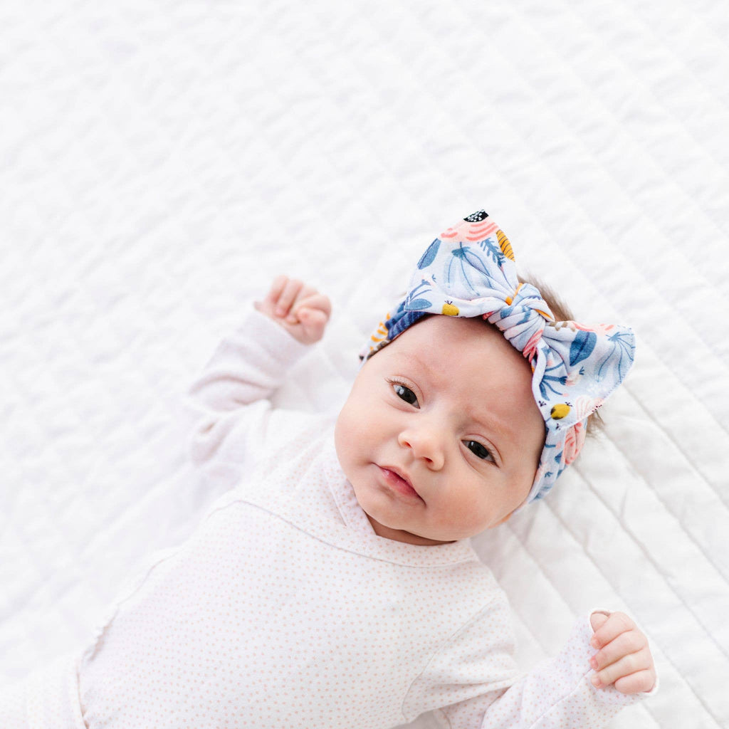 Baby Bling® Fall Printed Knot soft nylon headband: Foxy
