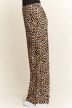 SPLIT DECISION LEOPARD-CHECKERED PANTS
