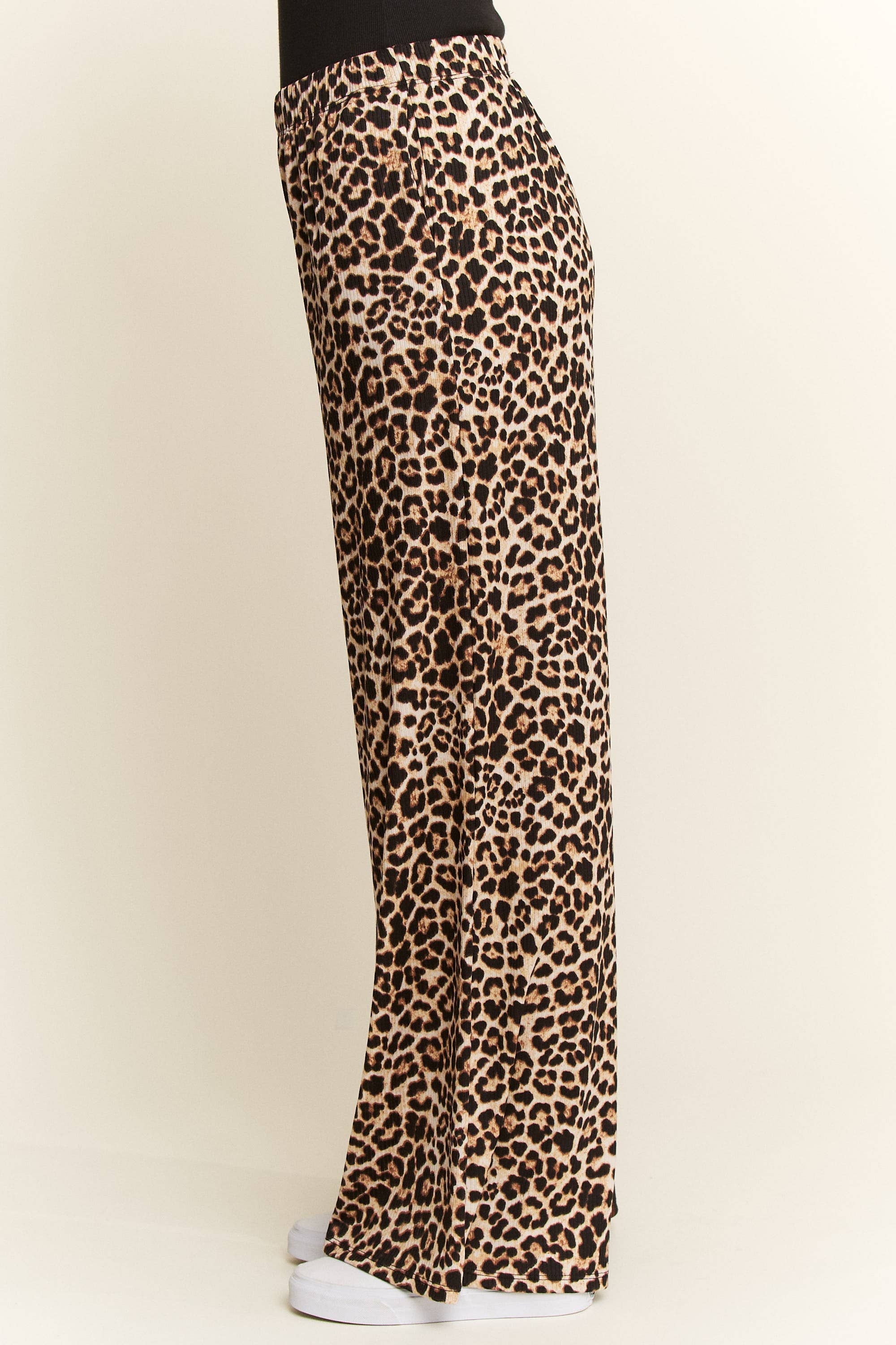 SPLIT DECISION LEOPARD-CHECKERED PANTS