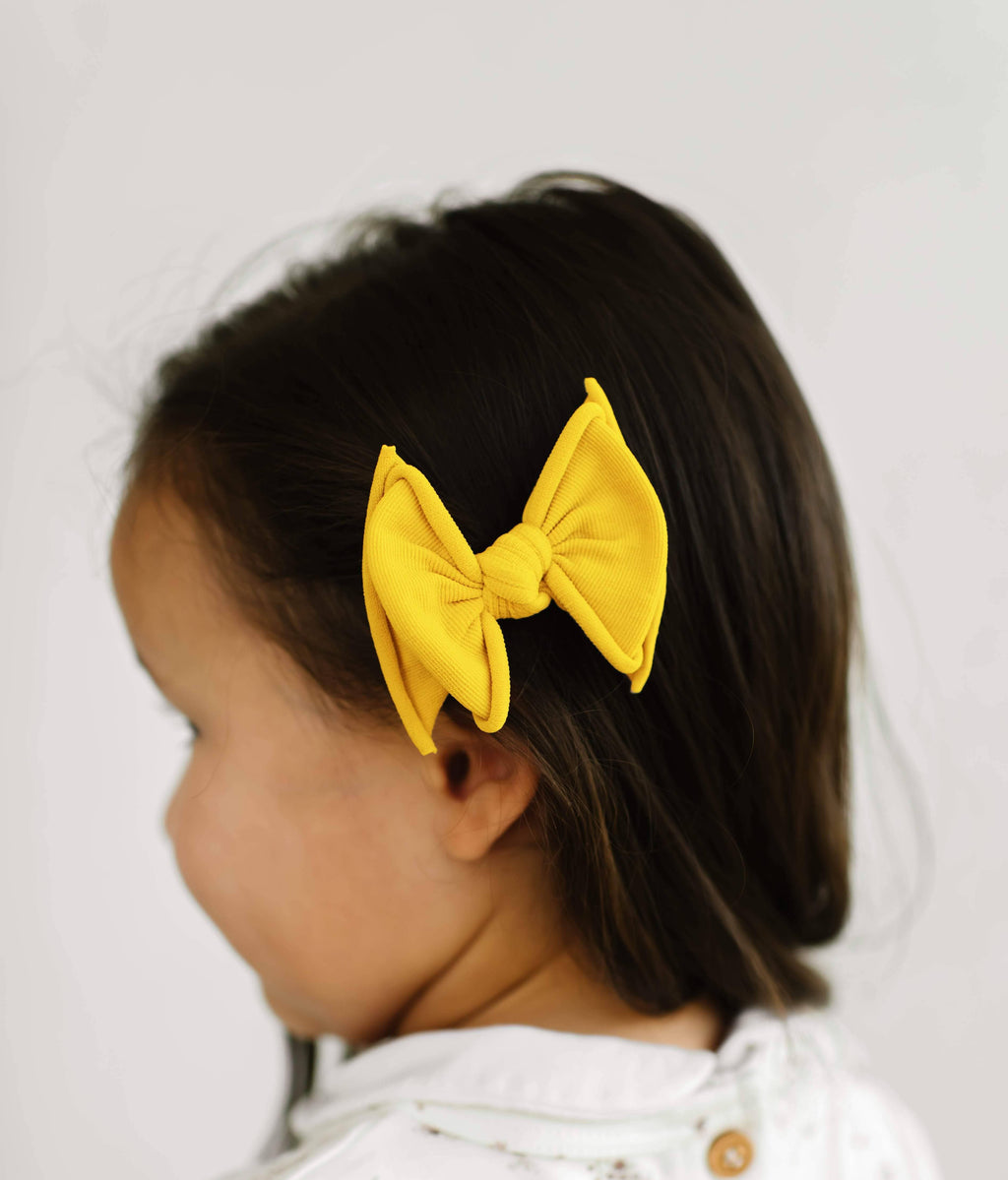 Baby Bling® 2-Pack Baby FAB® Clips soft nylon bow hair clips: Pink
