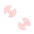 Baby Bling® 2-Pack Baby FAB® Clips soft nylon bow hair clips: White