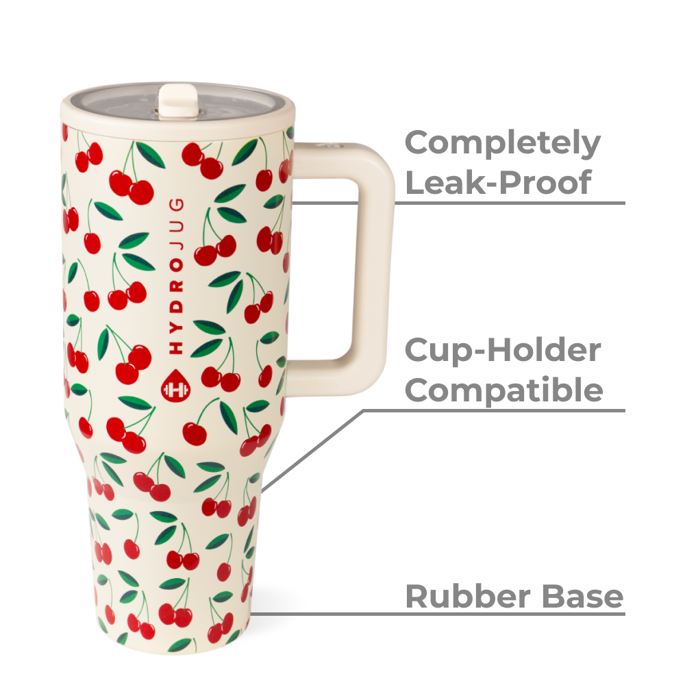 Cherries HydroJug 32 oz Traveler Tumbler