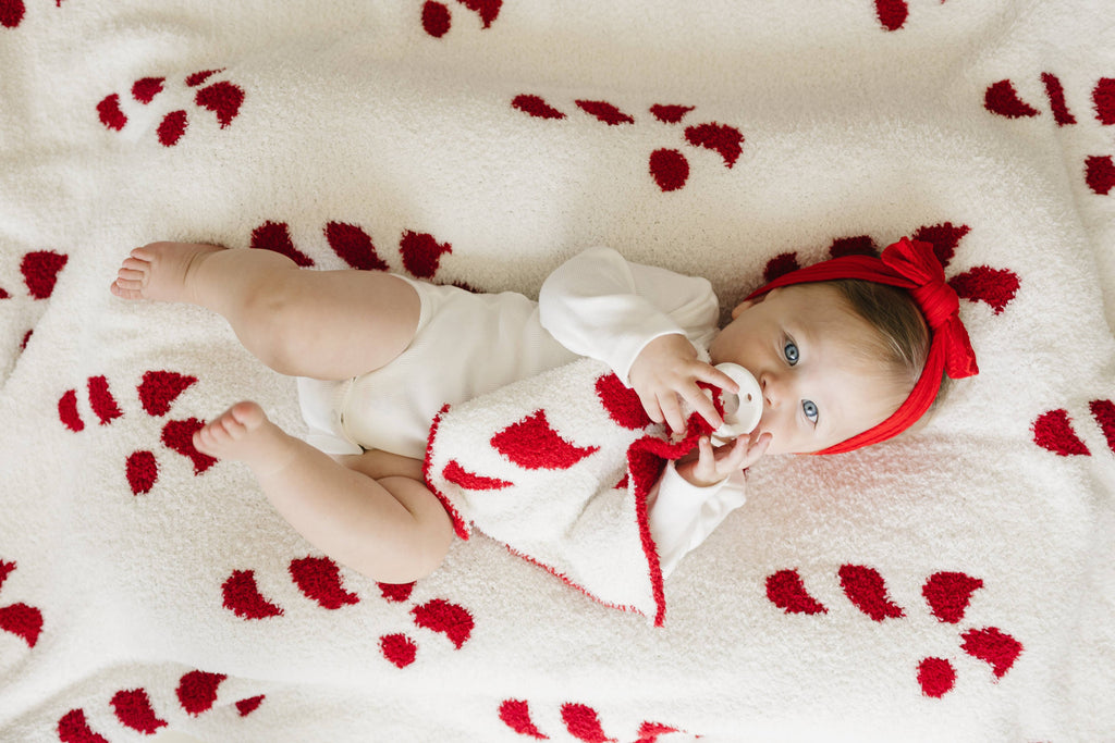 Christmas Fuzzy Blanket | Candy Cane