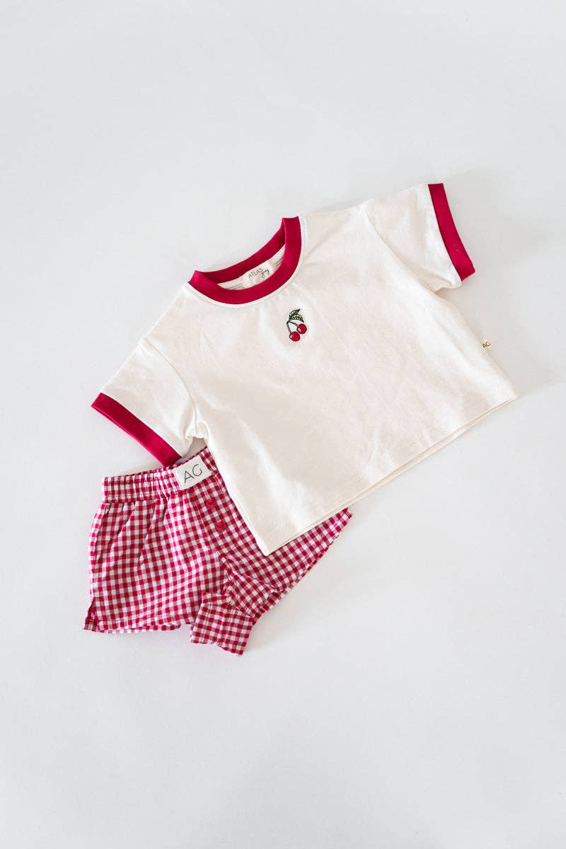 Cherry Cropped Tee