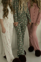 Women's Boxy Tee Lounge Set | Candy Cane