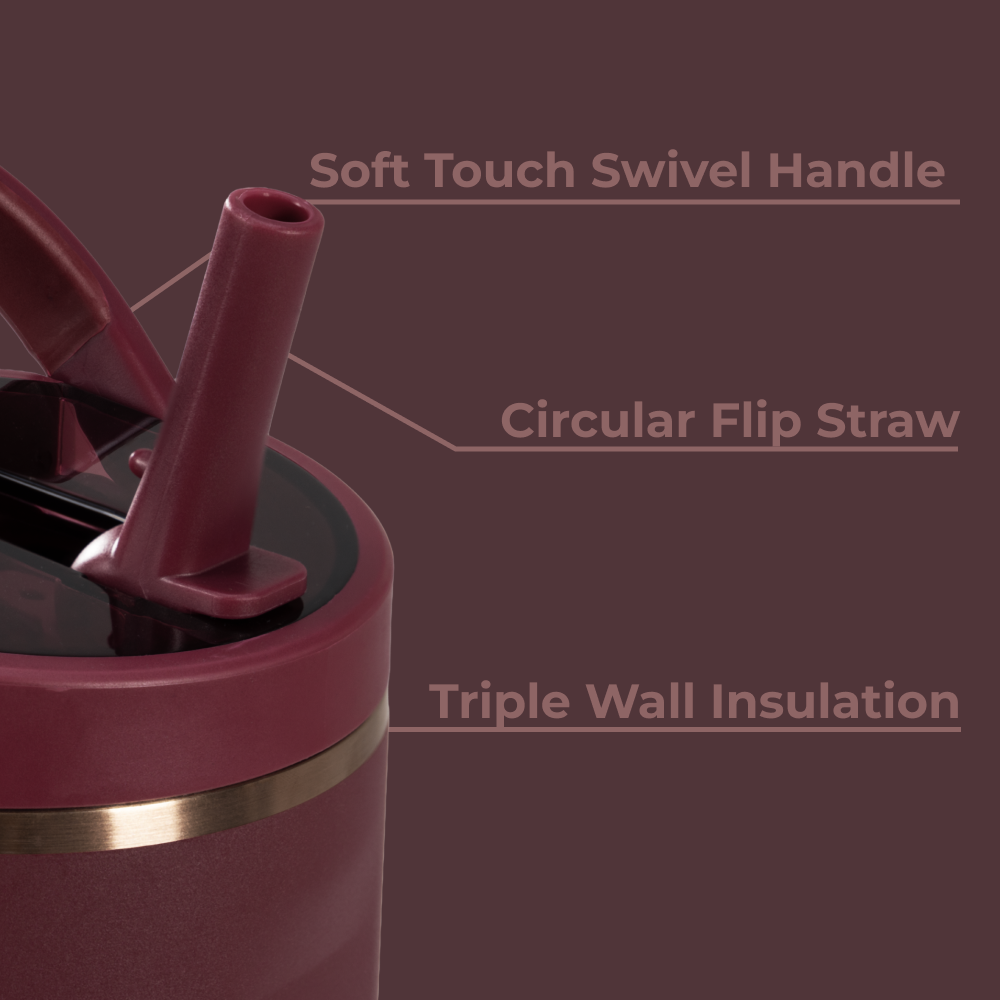 Merlot HydroJug 40 oz Sport Water Bottle