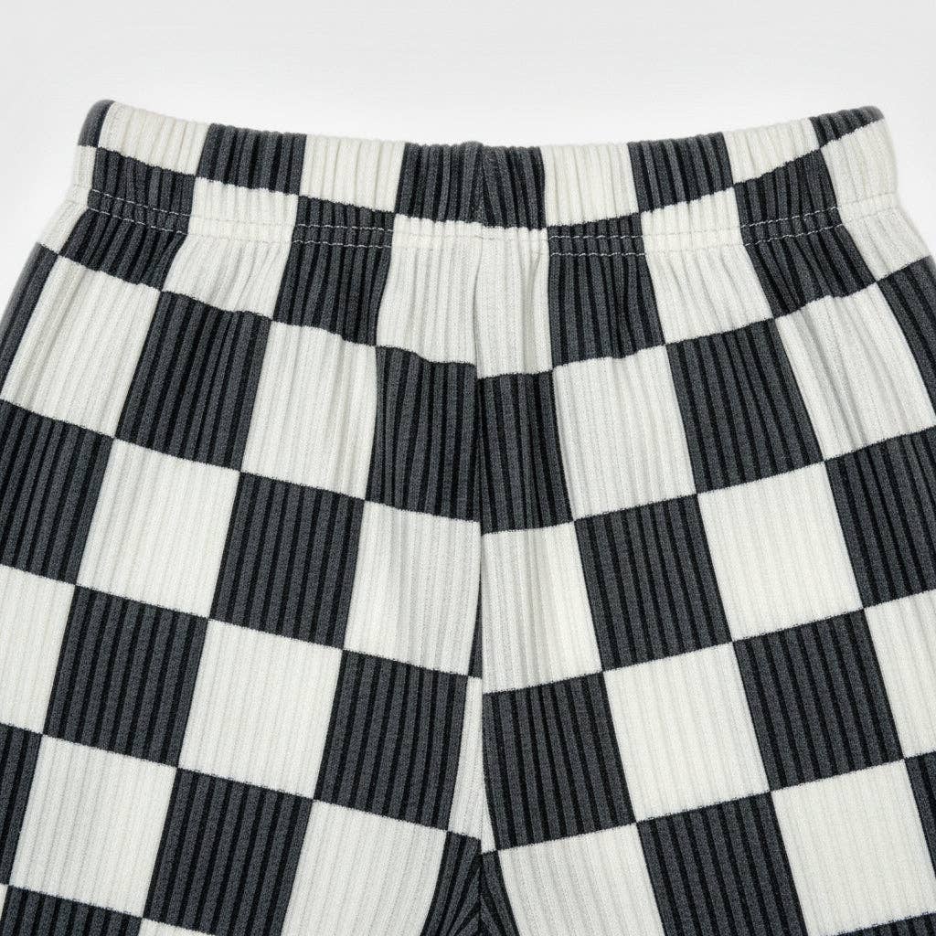 Kids Checked Out Wide Leg Pant – Checkerboard