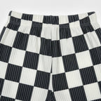 Kids Checked Out Wide Leg Pant – Checkerboard