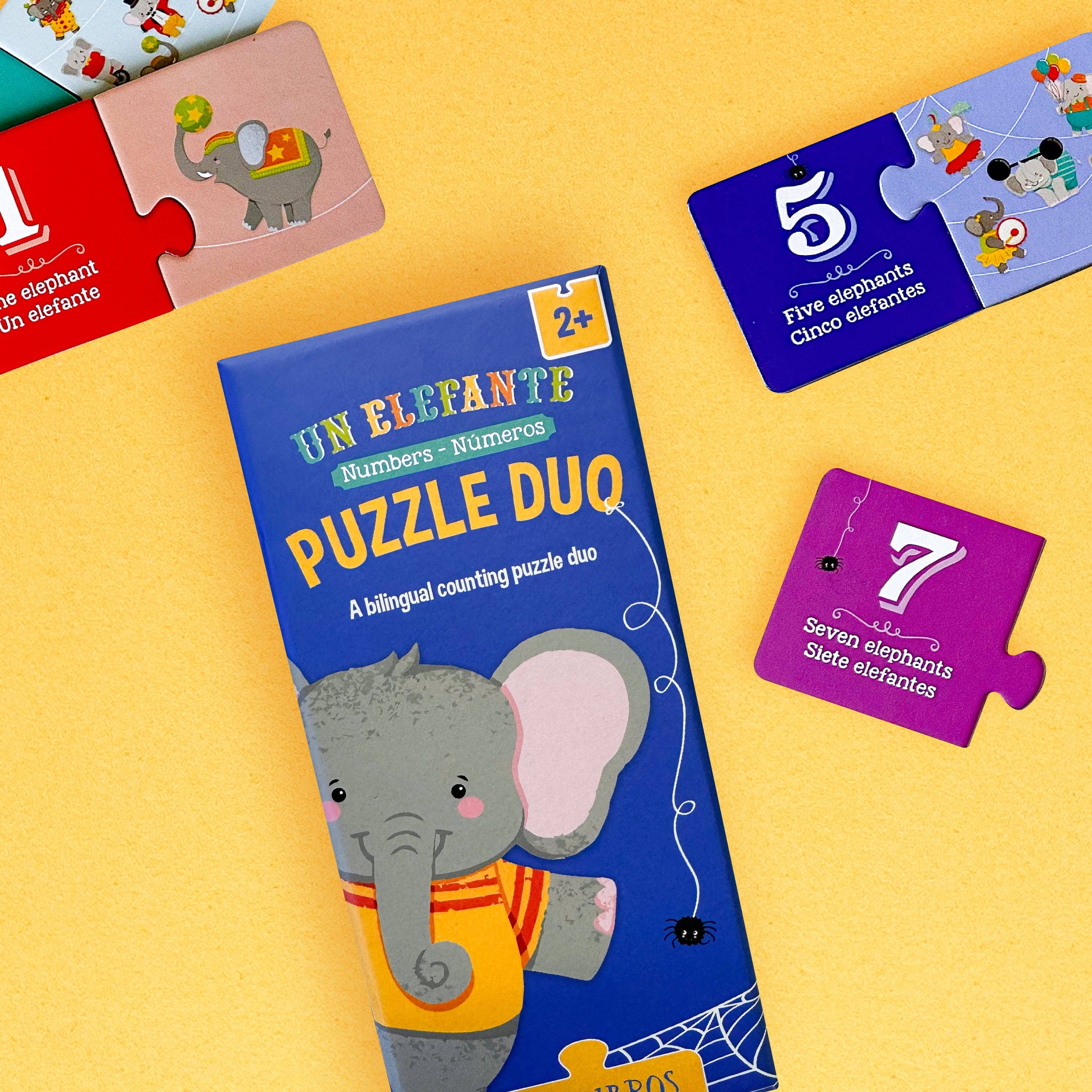Un Elefante: Numbers / Números Puzzle Duo
