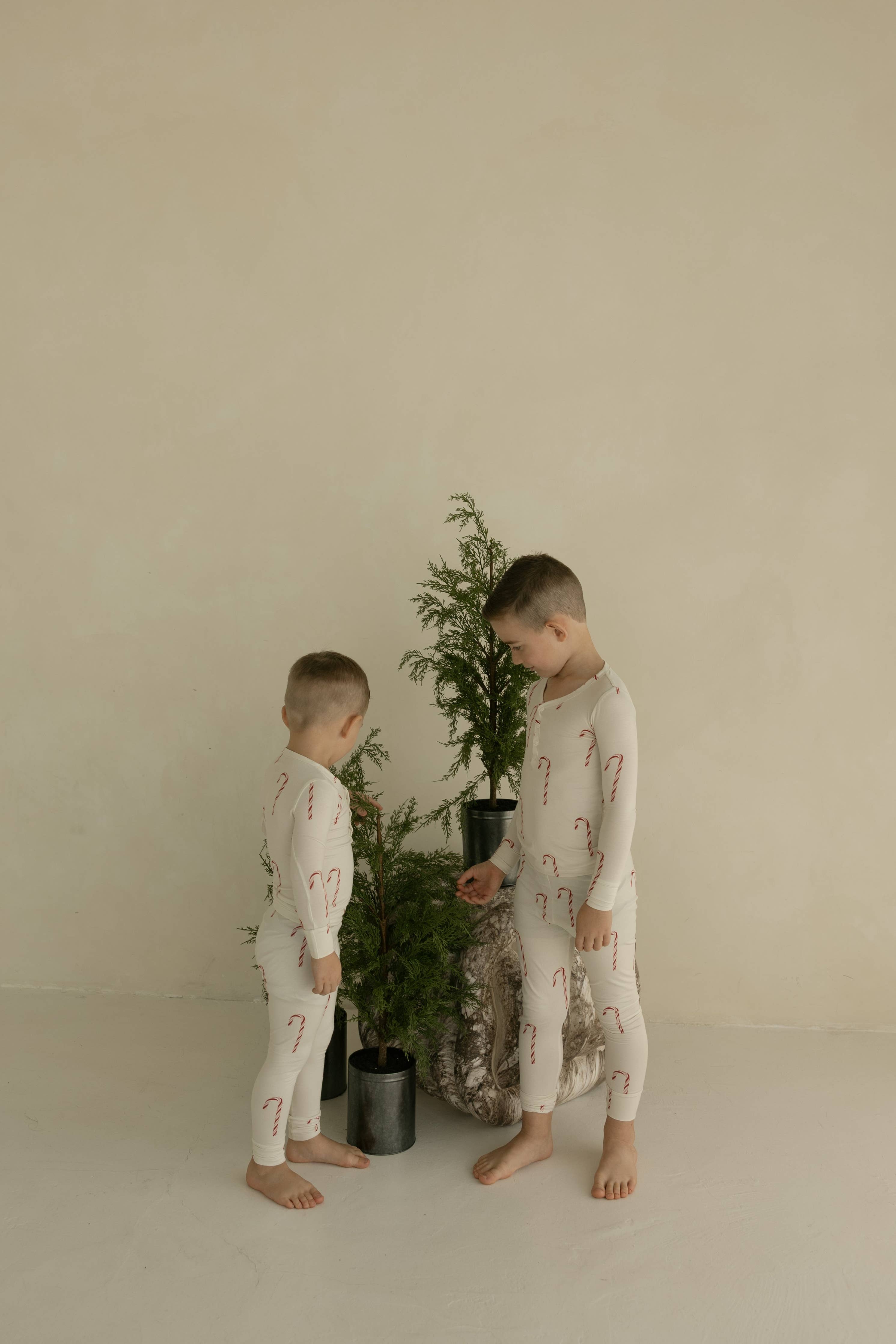 Bamboo Two Piece Pajamas | Candy Cane