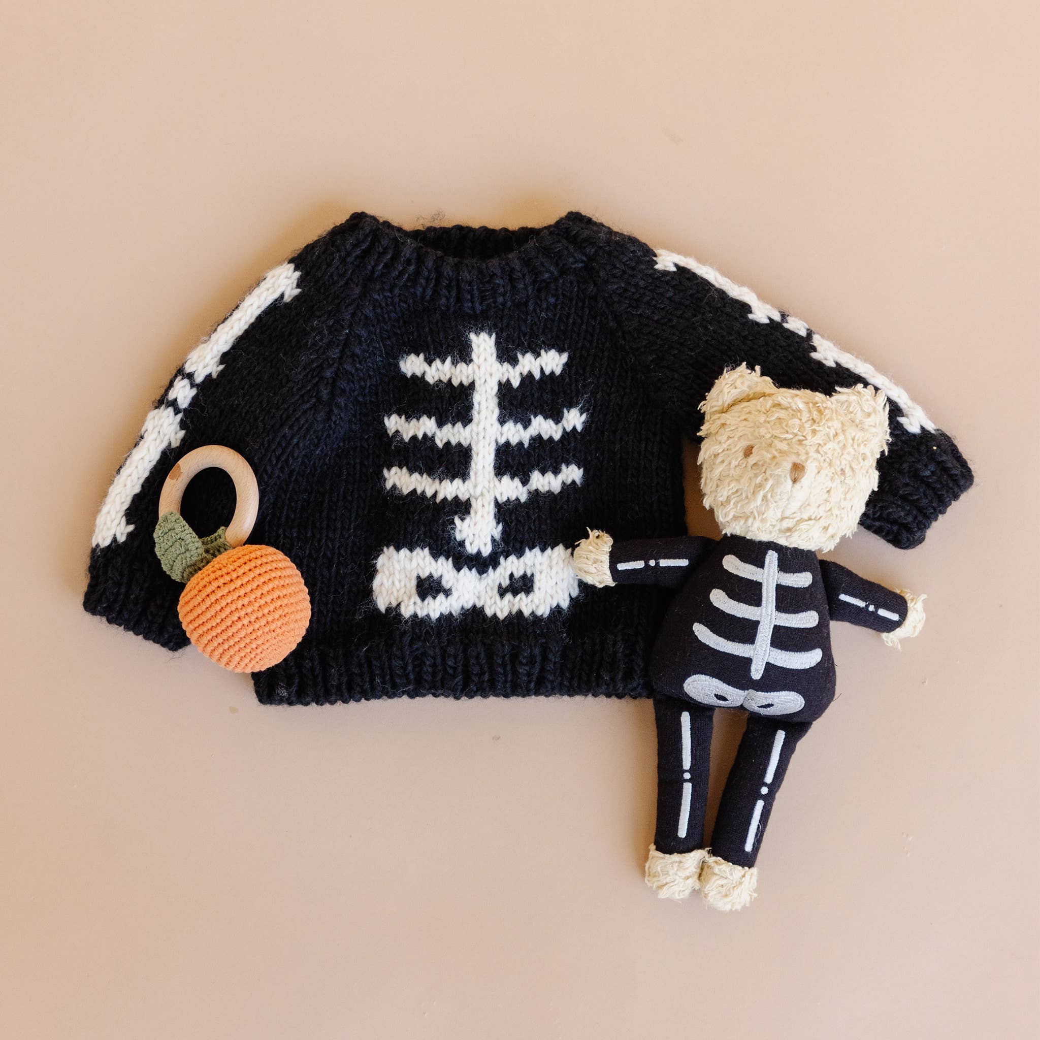 Skeleton Sweater Baby Kid Halloween Costume Fall