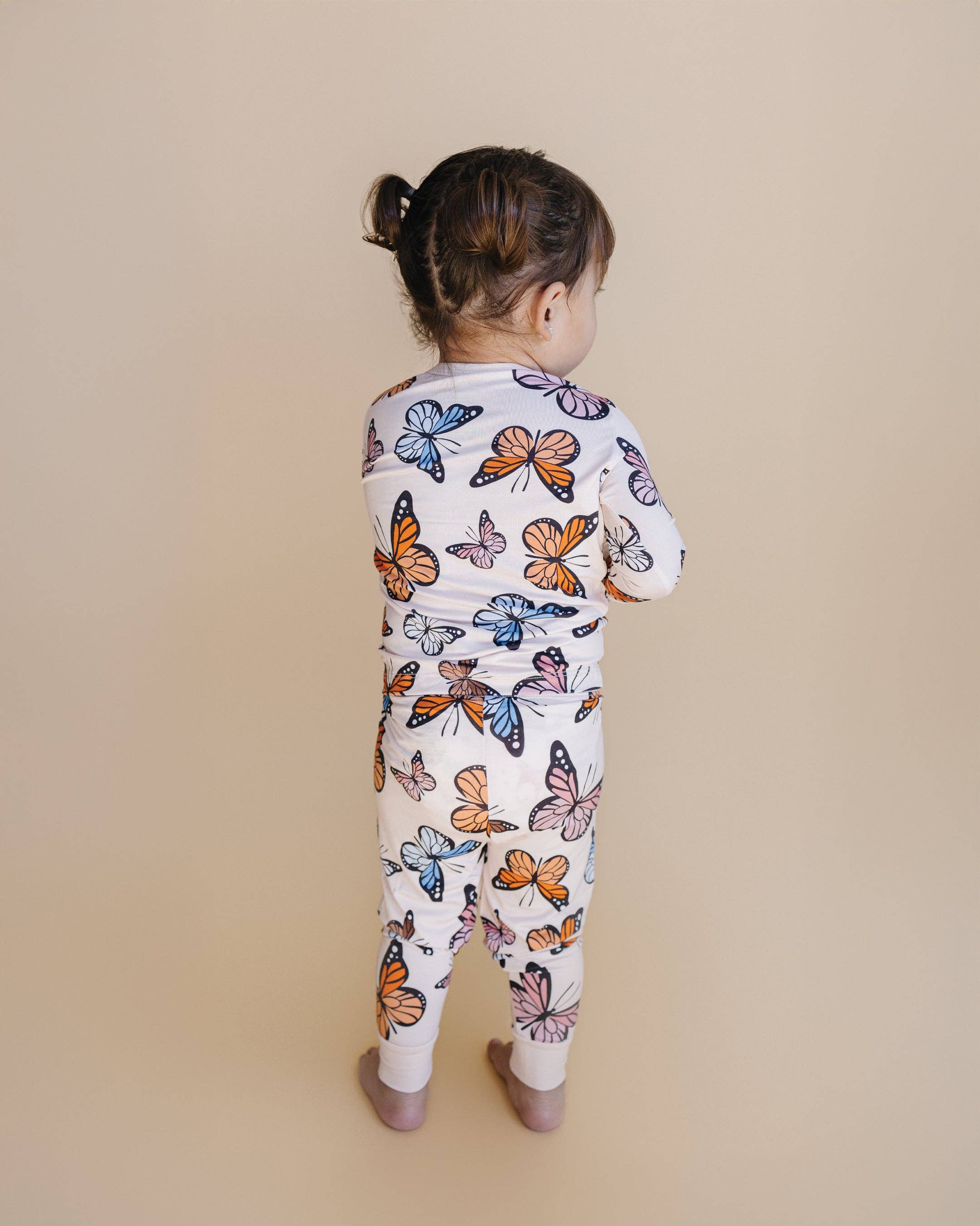 Bamboo Toddler & Kids Two Piece Set - Butterflies