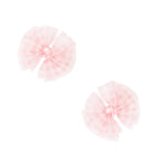 Baby Bling® 2-Pack Tulle Baby FAB® hair bow clips: Pleated Blush
