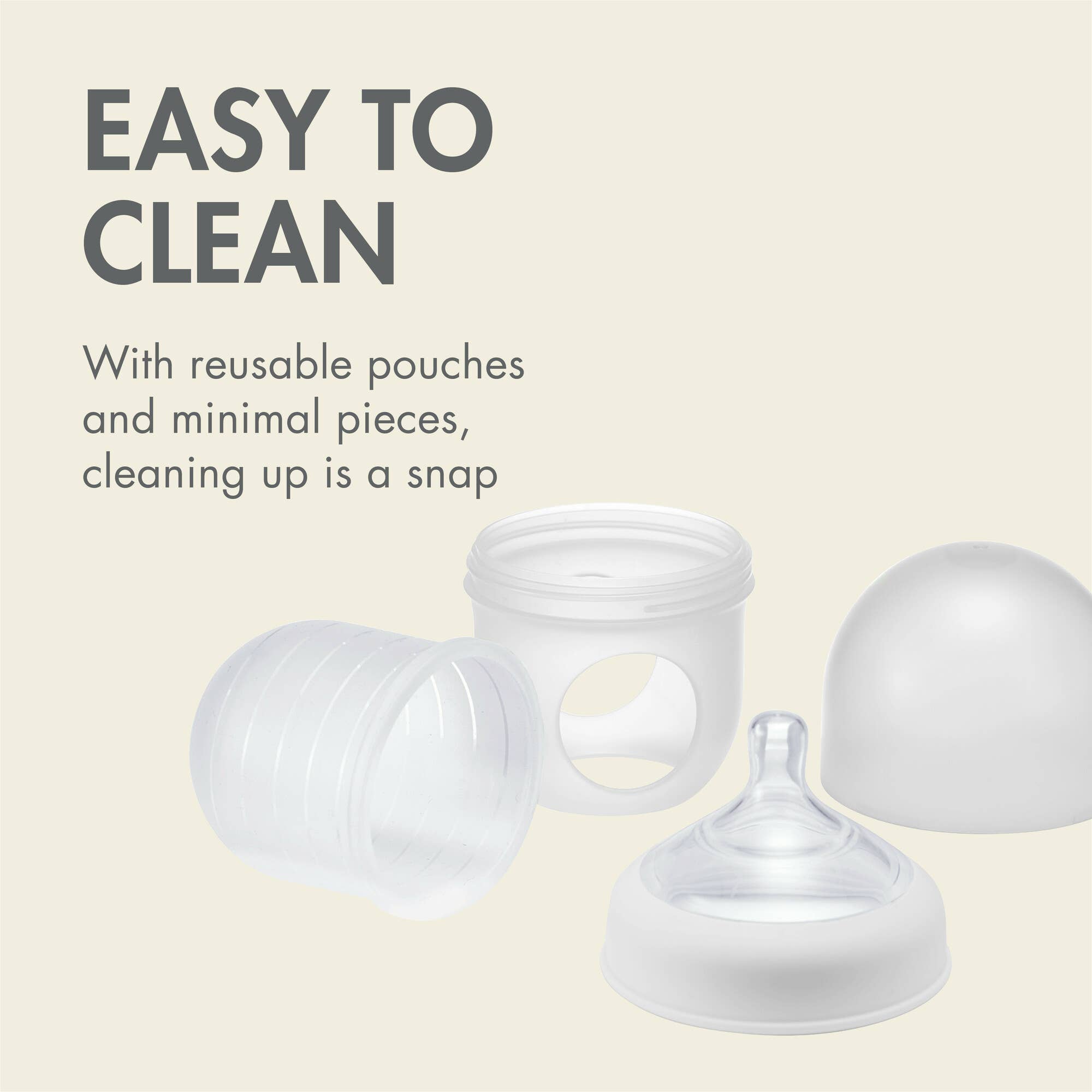TOMY Boon Nursh Bottle - 3 Bottles Baby Feeding Bottle Set for Infants and Newborns