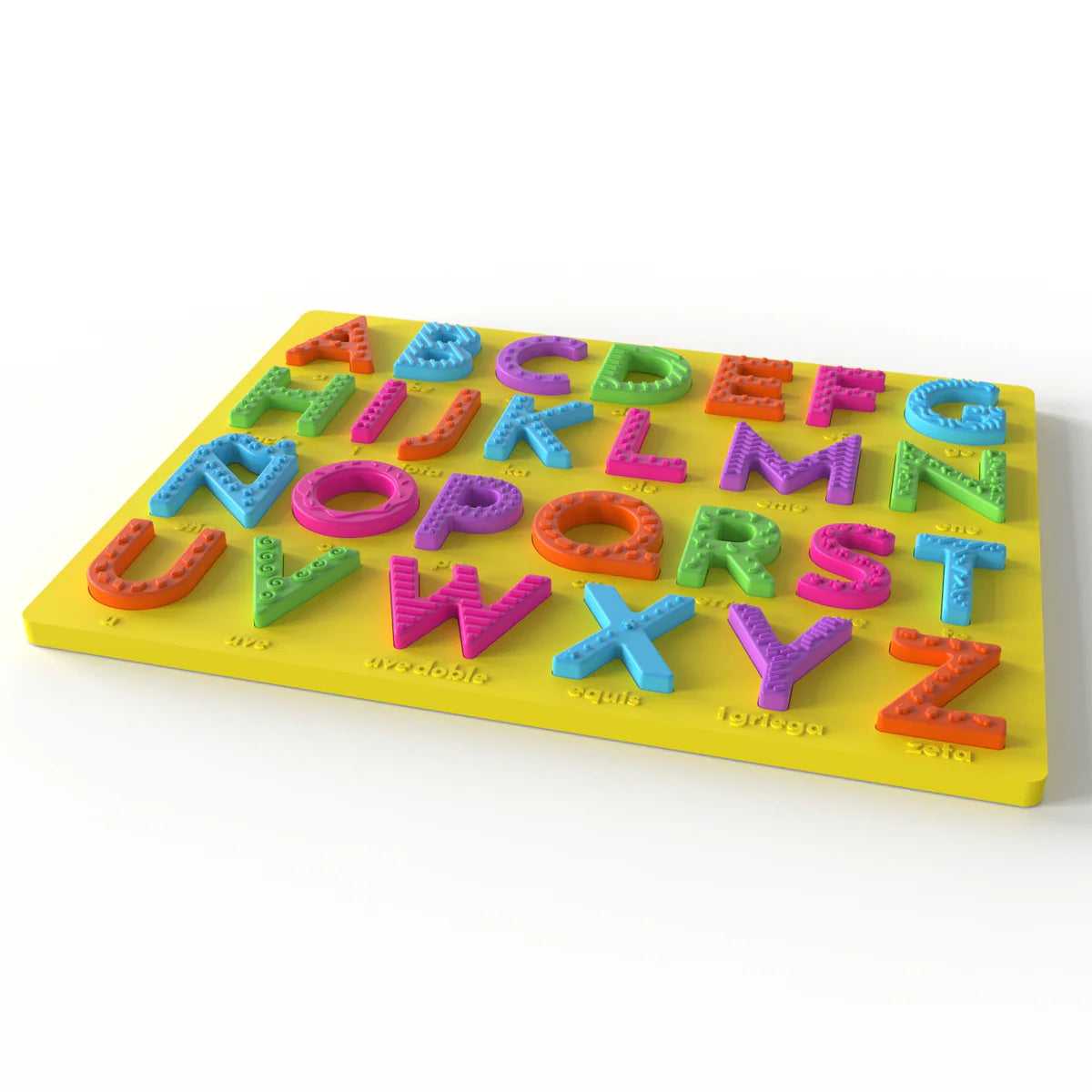 Spanish Alphabet Puzzle: Silicone