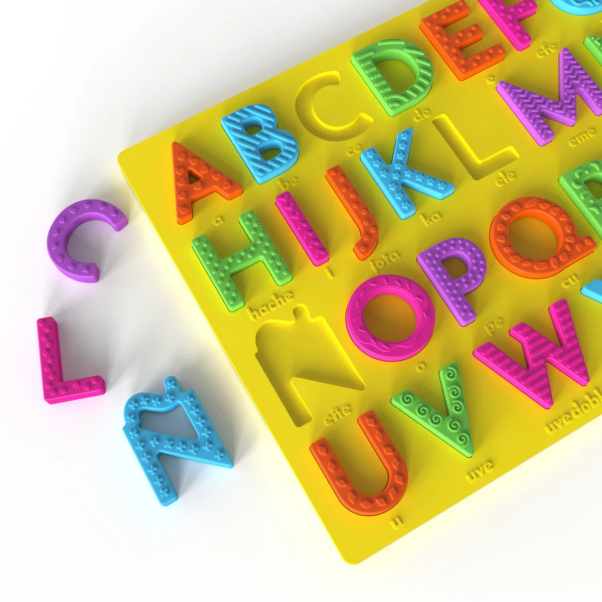Spanish Alphabet Puzzle: Silicone