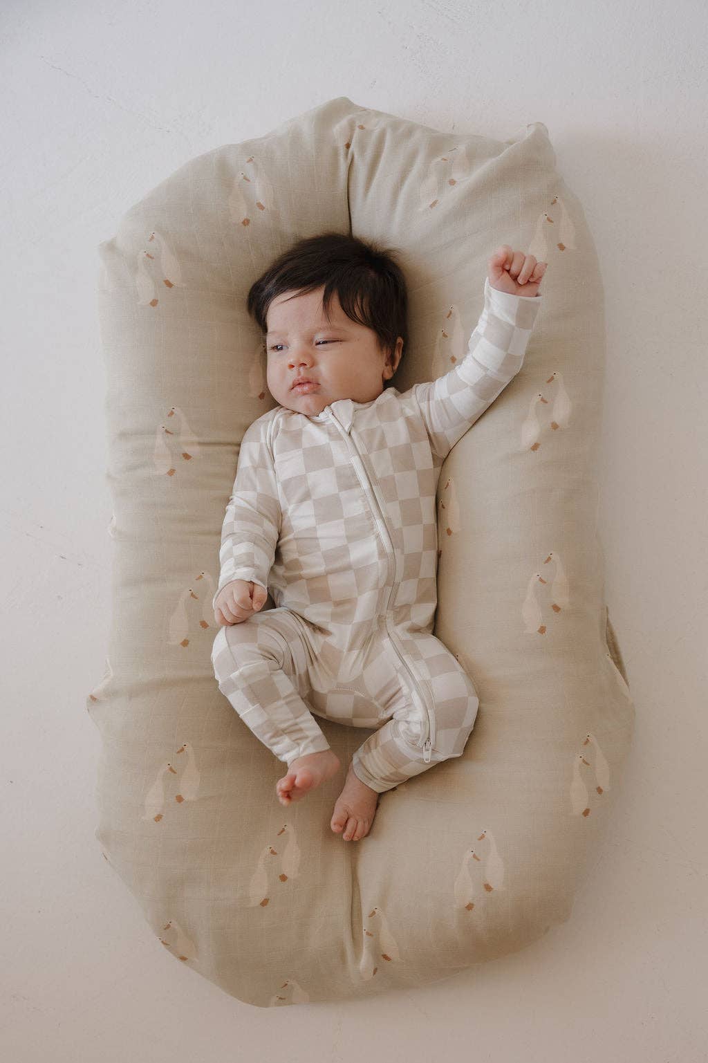 Bamboo Zip Pajamas: Checkerboard
