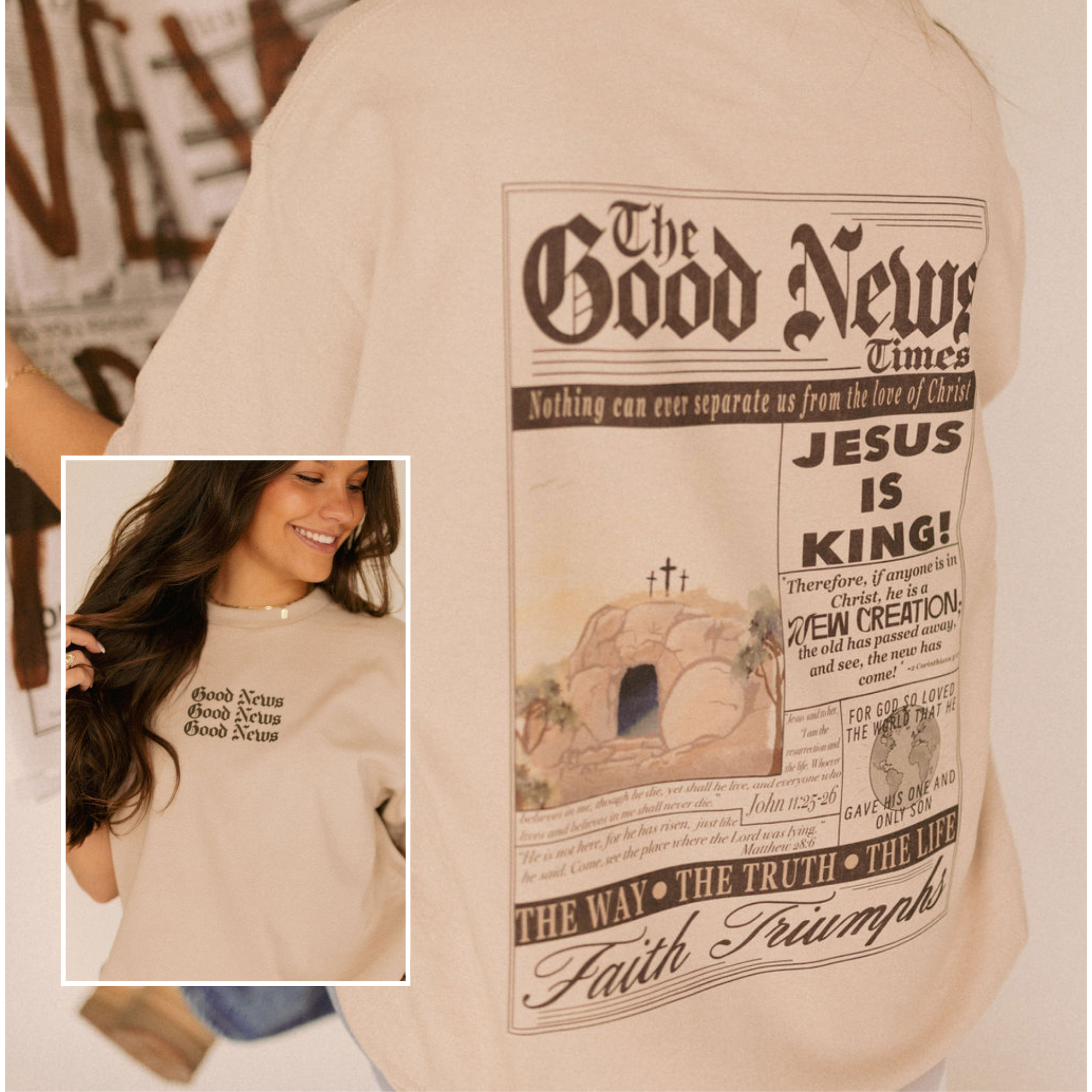 The Good News unisex tee