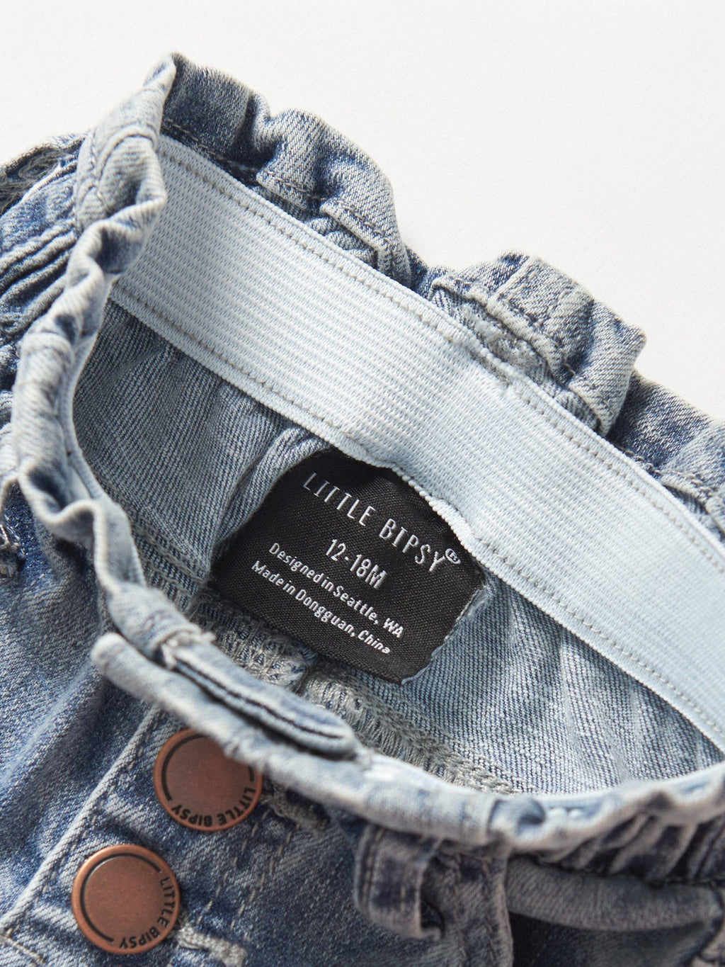 Paperbag Waist Denim - Light Wash