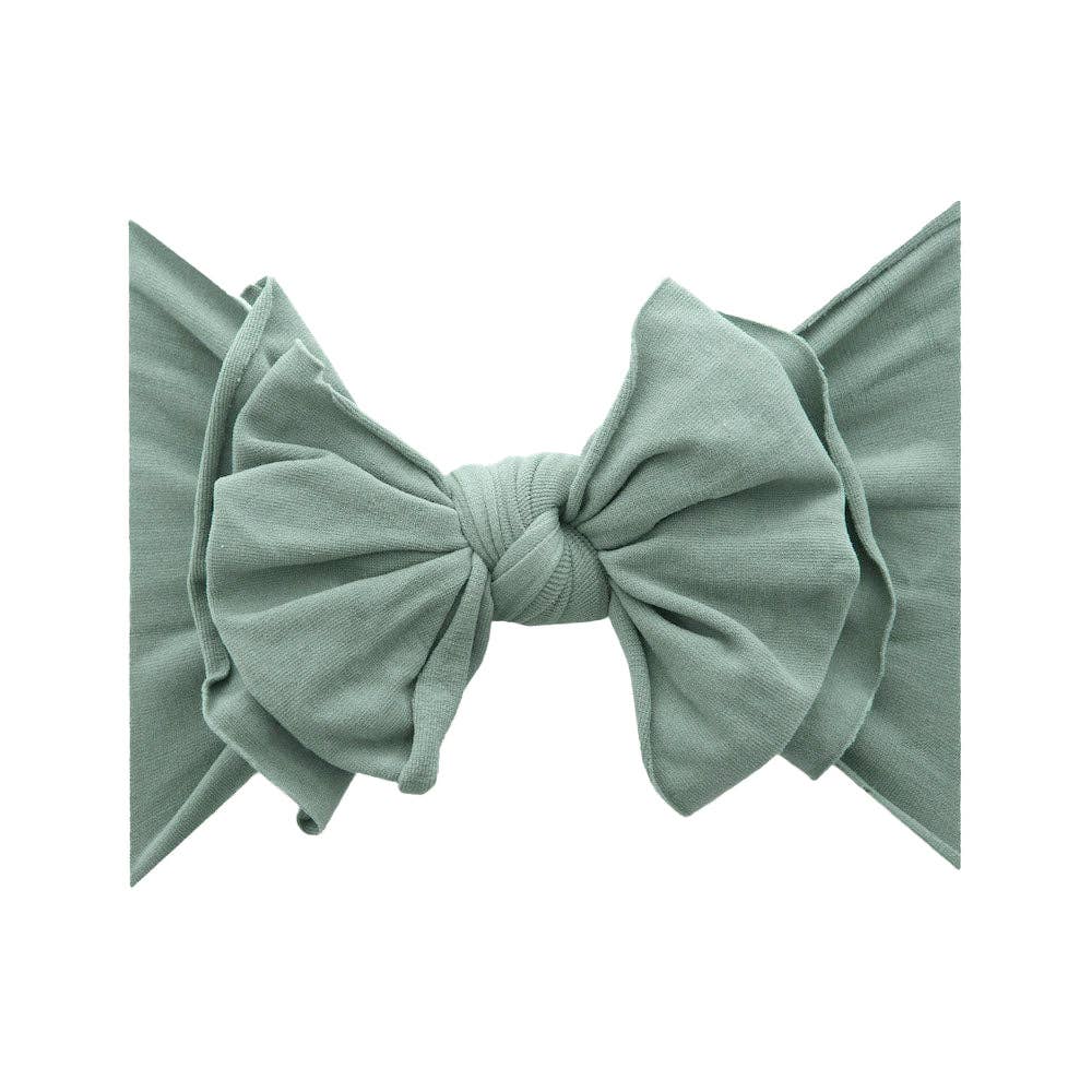 Baby Bling® FAB-BOW-LOUS® soft nylon bow headband: Ivory