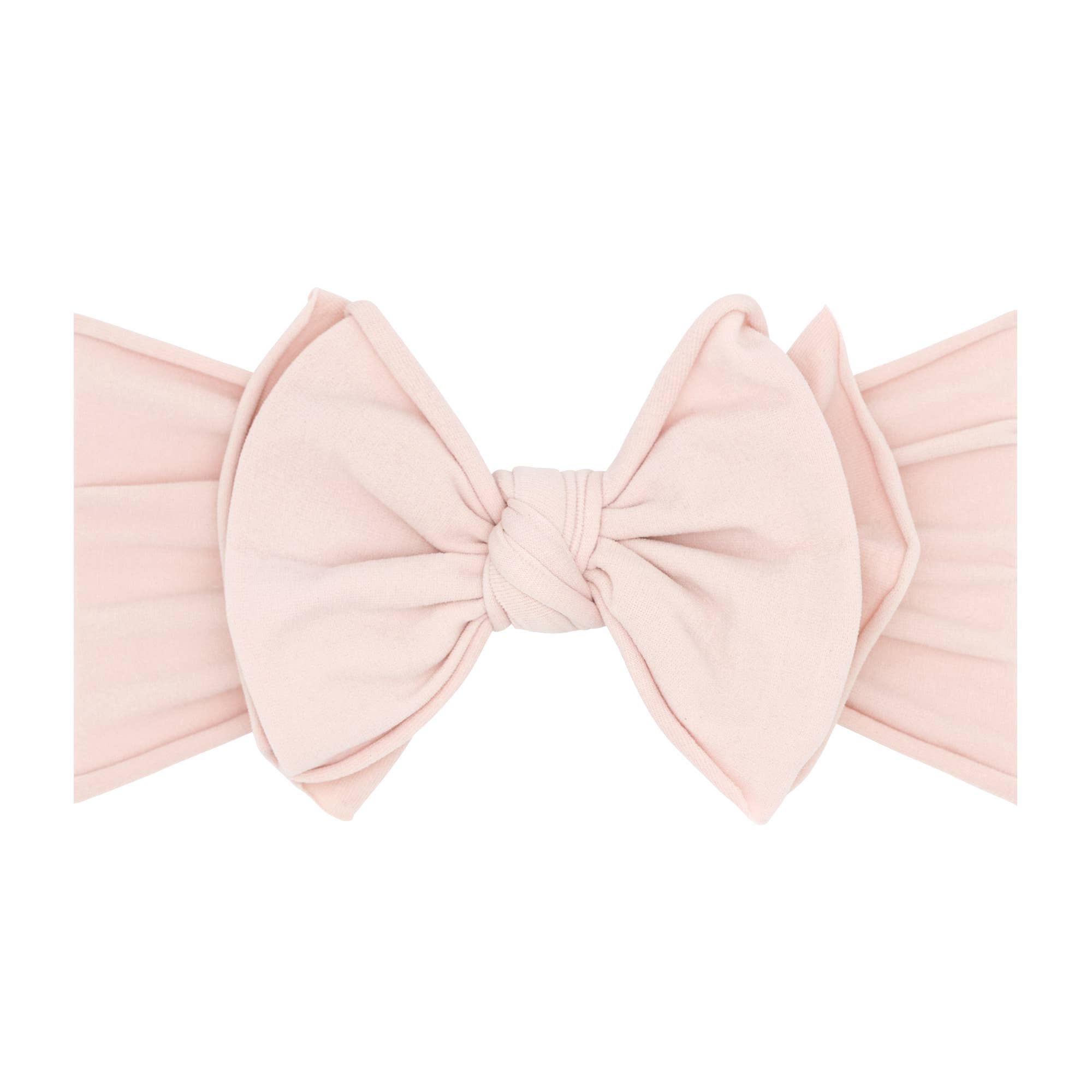 Baby Bling® FAB-BOW-LOUS® soft nylon bow headband: Ivory