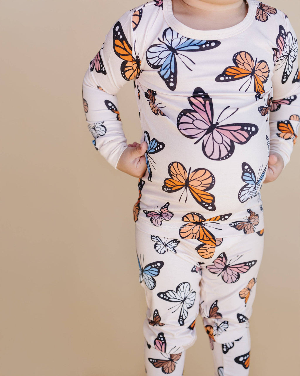 Bamboo Toddler & Kids Two Piece Set - Butterflies
