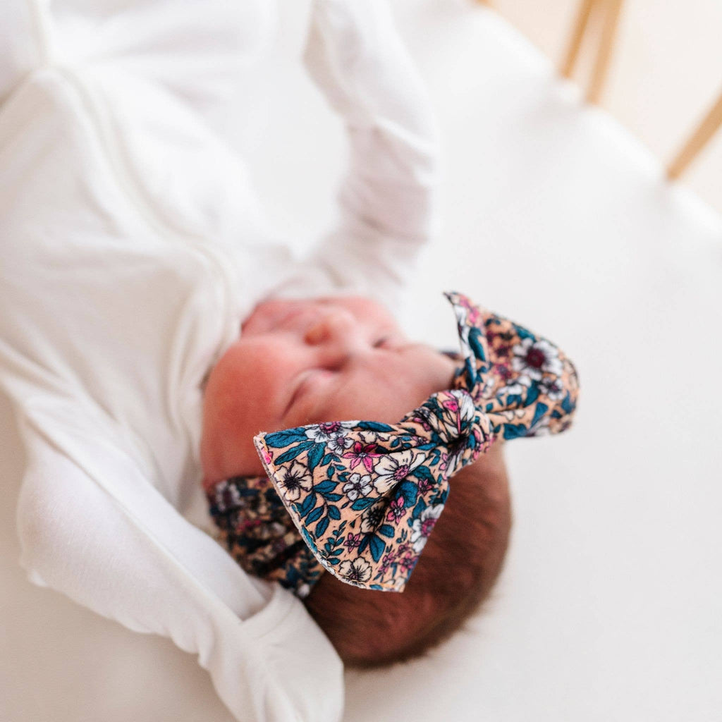 Baby Bling® Fall Printed Knot soft nylon headband: Foxy