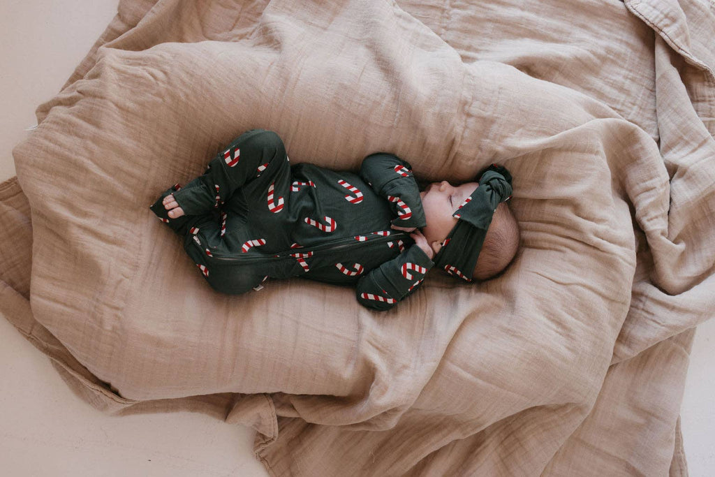 Bamboo Zip Pajamas | Candy Cane Lane