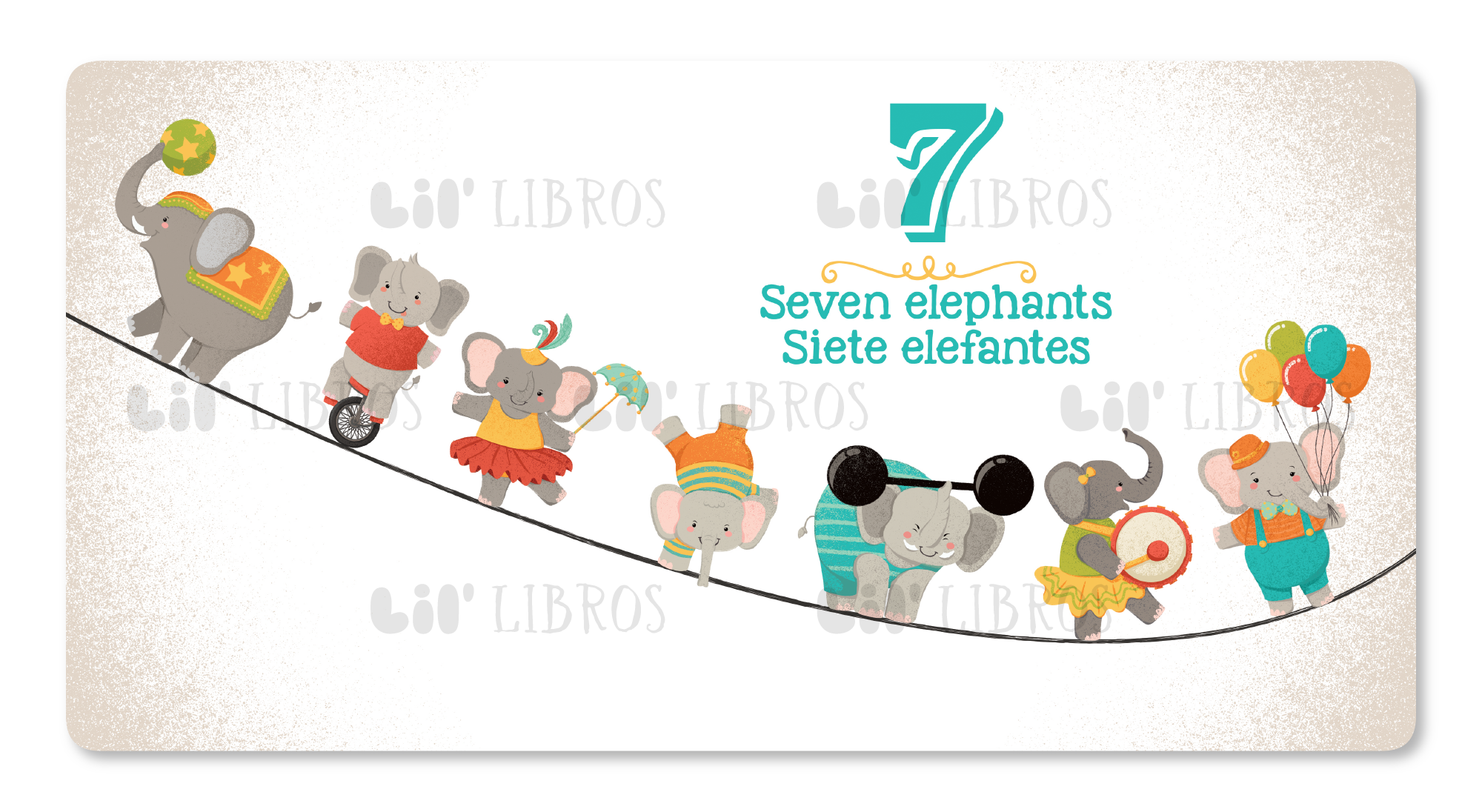 Elefante: Numbers / Números (Bilingual: English and Spanish)